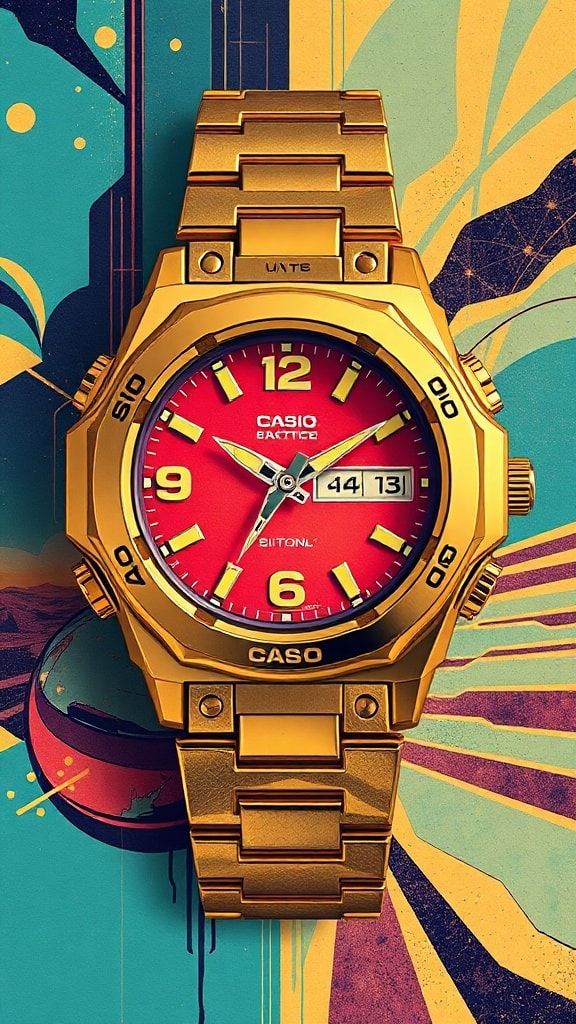 Casio Unveils Retro-Chic Gold-Tone Watch In Us Market