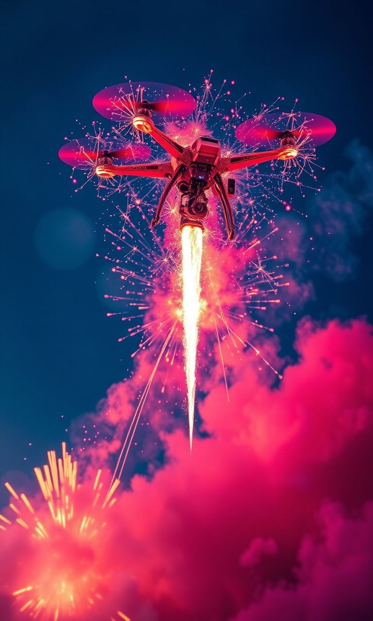 Las Vegas Blaze Breaks Records As 1020 Pyro Drones Light Up Sky