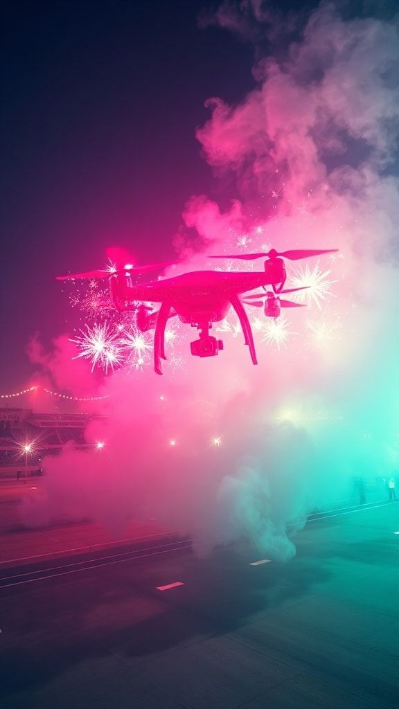 Las Vegas Blaze Breaks Records As 1020 Pyro Drones Light Up Sky